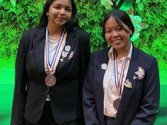 students posing for photo