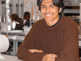 a student posing for a photo